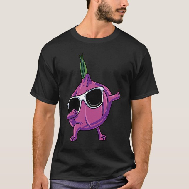 Camiseta Onion Dabbing Sunglasses (Anverso)