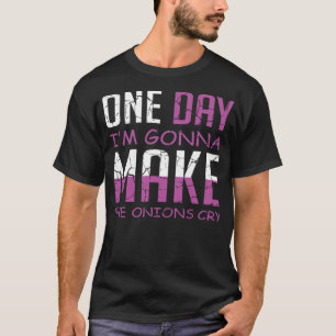Camiseta Onions Cry Cook o Chef tema de cumpleaños