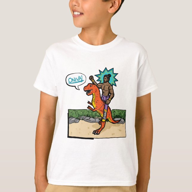 Camiseta ¡ONIVA! Dino Lutteur (Anverso)