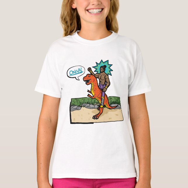 Camiseta ¡ONIVA! Dino Lutteur (Anverso)