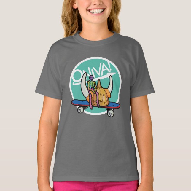 Camiseta ¡ONIVA! Squelette Viking (Anverso)