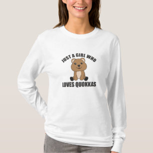 Camiseta Only A Girl Loves The Quokka - Sweet Quokka