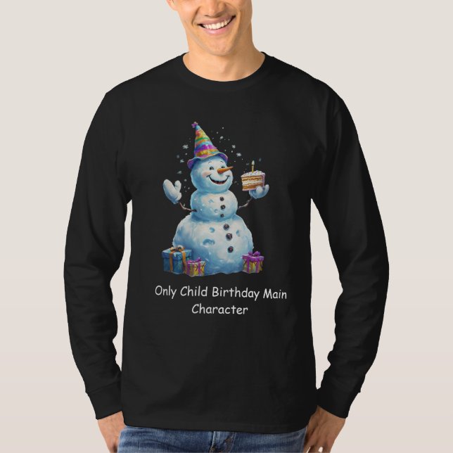 Camiseta Only Child Birthday Main Character Design (Anverso)