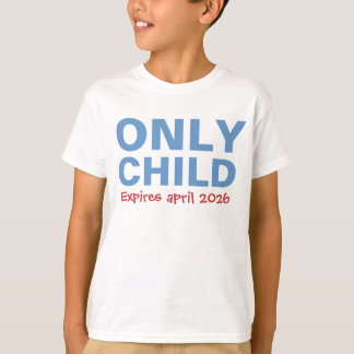 Camiseta Only Child Expiring Funny Blue Big Brother Toddler