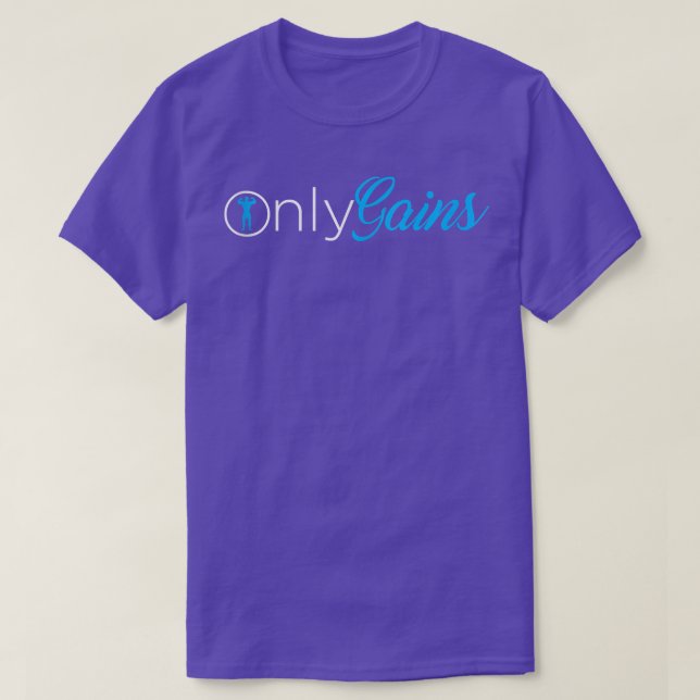 Camiseta Only Gains Gym Parody Only Gainz  (Diseño del anverso)