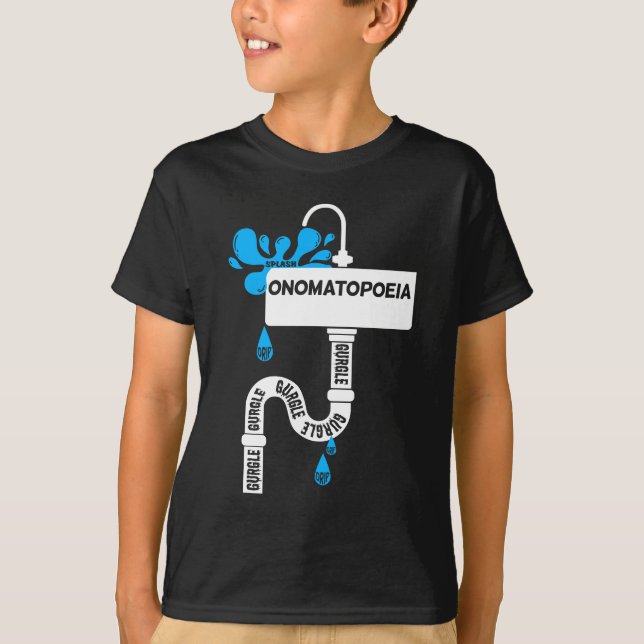 Camiseta Onomatopoyía, escritura creativa o poesía (Anverso)