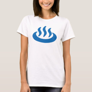 Camiseta Onsen ♨ Primavera Caliente 温 泉 Rótulo japonés