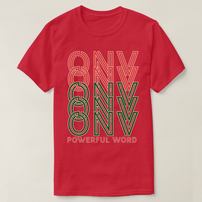 Camiseta Onv La Palabra Poderosa (Diseño del anverso)