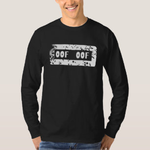 Camiseta Oof Oof Blox Gamer Noob Streamer Meme Gaming Chist
