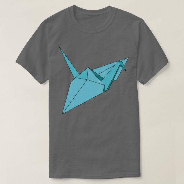 Camiseta Ooh A Crane In Blue (Diseño del anverso)