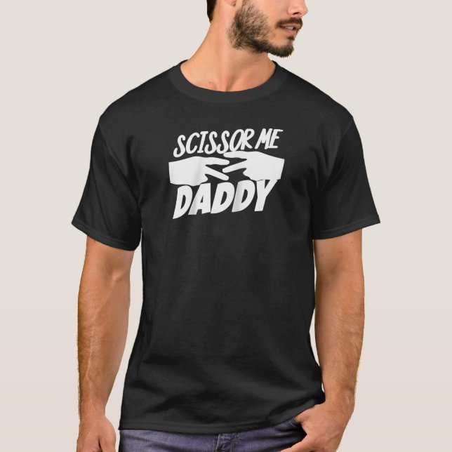 Camiseta Ooooh Scissor Me Daddy Raglan (Anverso)