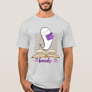 Camiseta ¡Oooooooooooooooooks! Lectura De Fantasma Y Libro