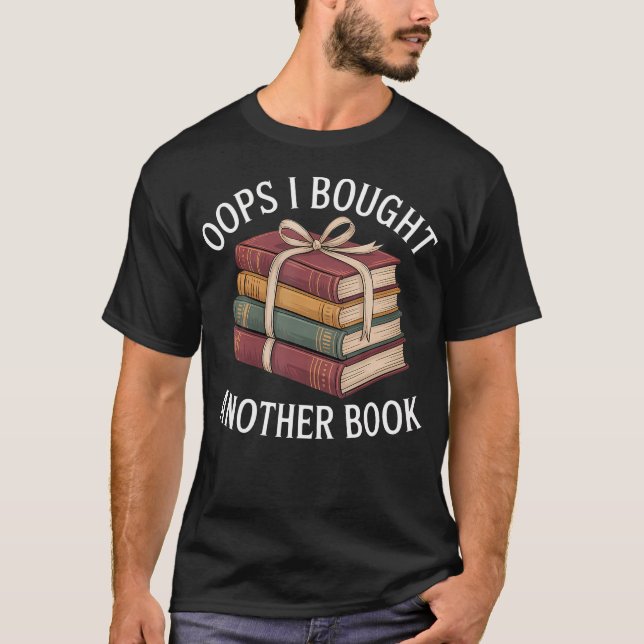 Camiseta Oops compré otro libro - (Anverso)