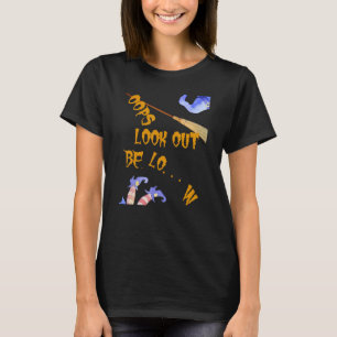 Camiseta Oops Fallen Volando Bruja Halloween