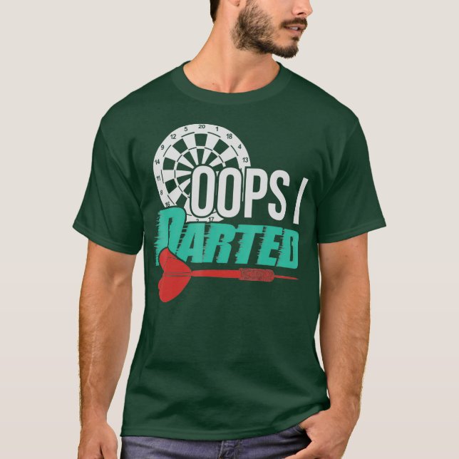 Camiseta Oops I Dart - Funny Darts Apparel (Anverso)