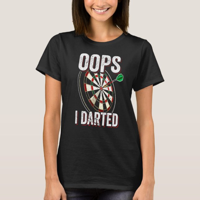 Camiseta Oops I Darts Club Dart Player Team (Anverso)