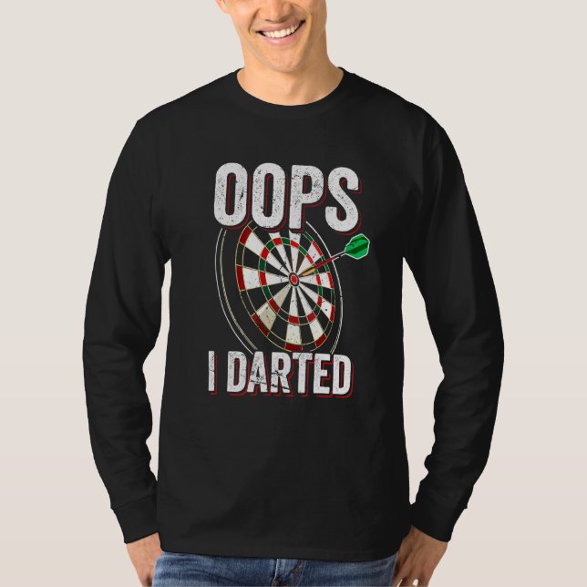 Camiseta Oops I Darts Club Dart Player Team (Anverso)
