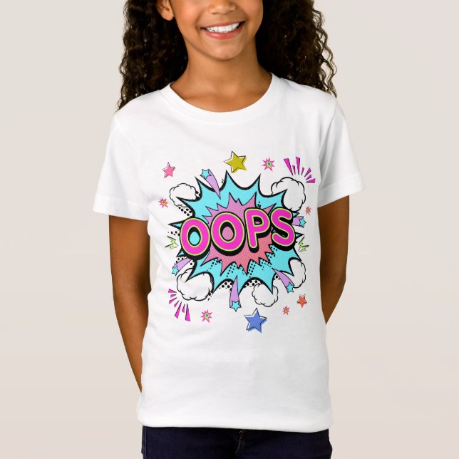 Camiseta Oops Pop Art Explosion (Anverso)