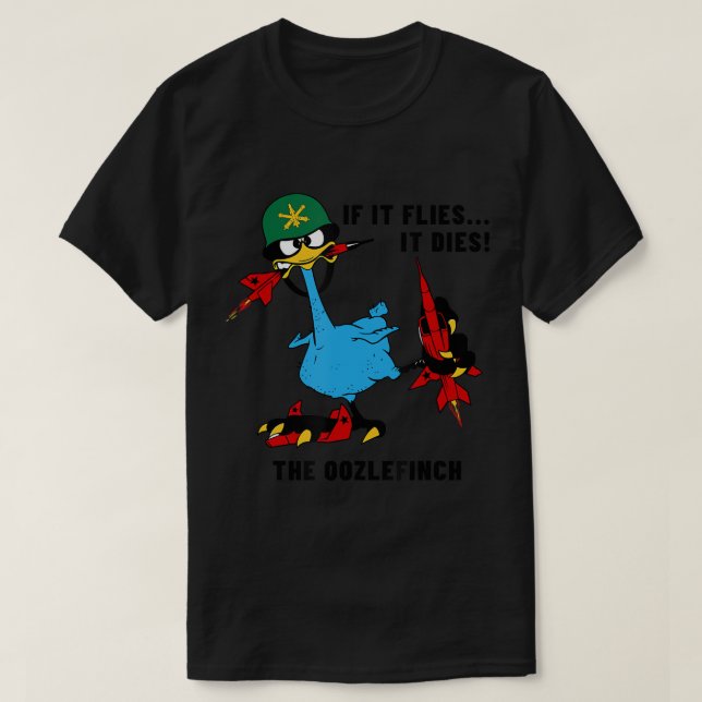 Camiseta Oozlefinch ADF Ejército de Defensa Aérea Fort Sil (Diseño del anverso)