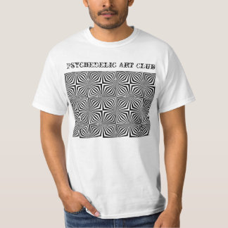 Camiseta op-art2copy, club psicodélico del arte
