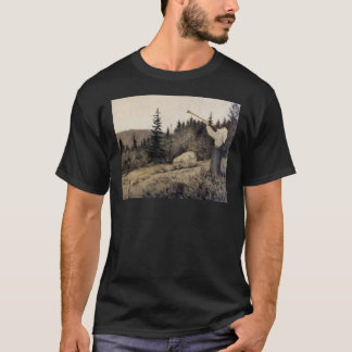 Camiseta Op bajo Fjeldet toner en Lur Theodor Kittelsen il