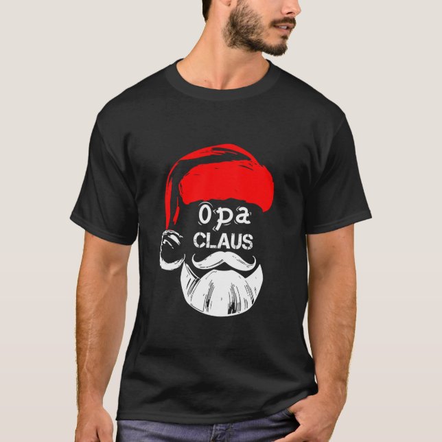 Camiseta Opa Claus Nuevos Navidades Santa Claus Long Sleeve (Anverso)