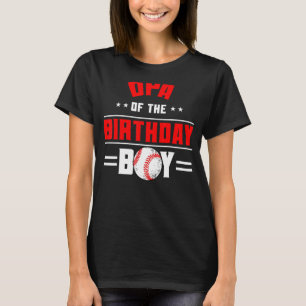 Camiseta Opa Del Cumpleaños De La Familia De Temas De Béisb