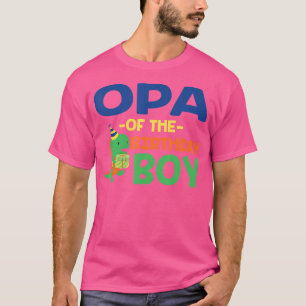Camiseta Opa Del Cumpleaños Del Niño Saurus Rex Dinosaur Pa