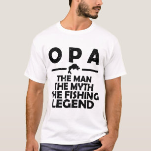 CAMISETA OPA EL HOMBRE EL MITO LA LEYENDA DE LA PESCA
