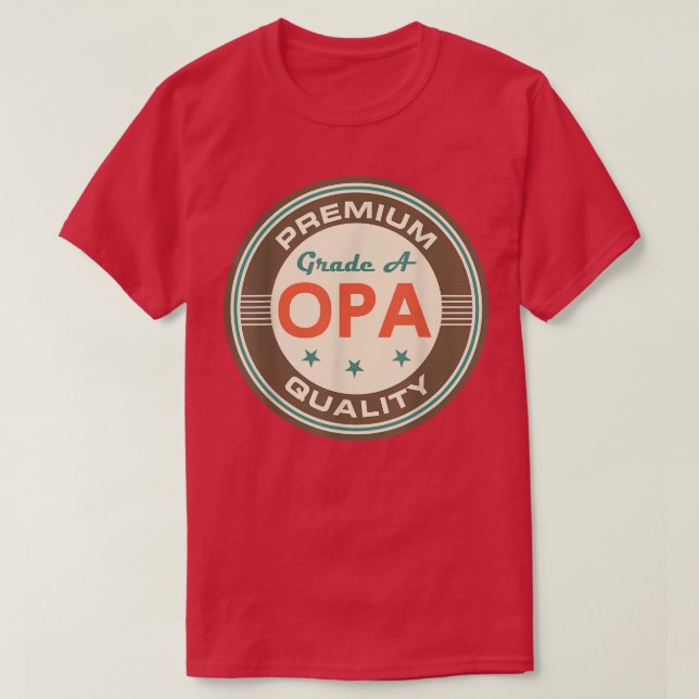 Camiseta Opa Grandpa Vintage Fathers Day Gift Tee  (Diseño del anverso)