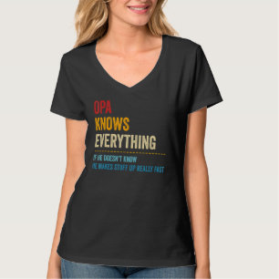 Camiseta Opa Know Everything Grandpa Dad