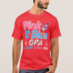 Camiseta OPA Rosa O Azul Ama A Su Bebé Género Revelación