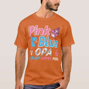 Camiseta OPA Rosa O Azul Ama A Su Bebé Género Revelación