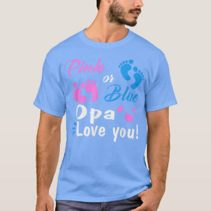 Camiseta Opa Rosa O Azul Te Ama Fiesta De Revelación De Gén
