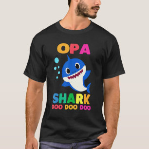 Camiseta Opa Shark Cute Baby Shark Familia Compartiendo Rop