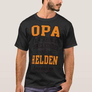 Camiseta Opa weil enkelkinder superhelden brauchen