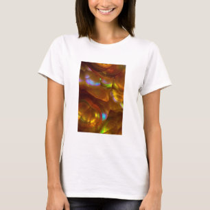 Camiseta Opal de fuego naranja iridiscente