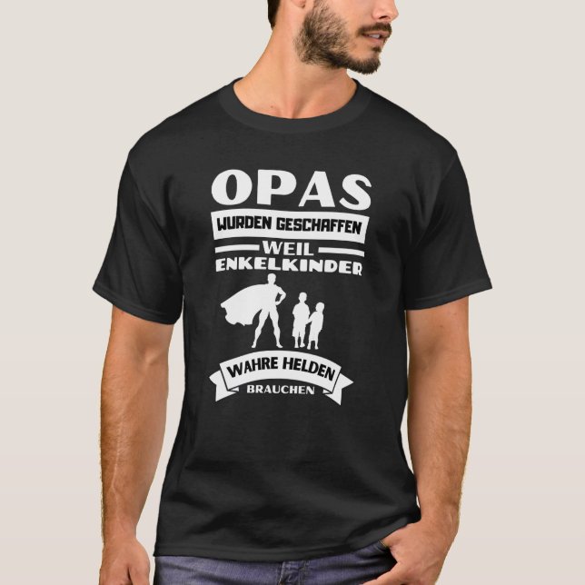 Camiseta Opas, mein Opa ist en superpuesto (Anverso)