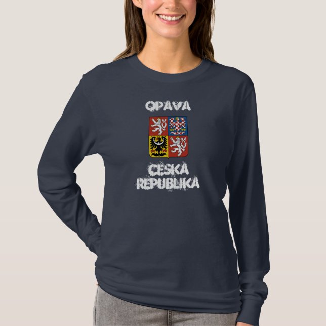 Camiseta Opava, República Checa con escudo de armas (Anverso)