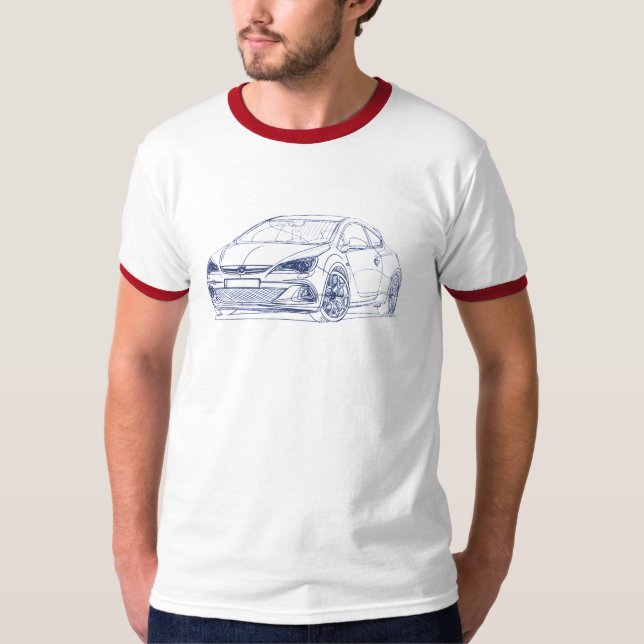 Camiseta OPC 2013 de Opel Astra (Anverso)
