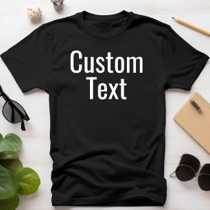 Camiseta Opción de escritura personalizado Imprimir texto p