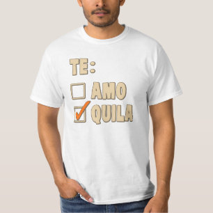Camiseta Opción del español del Tequila de Te Amo