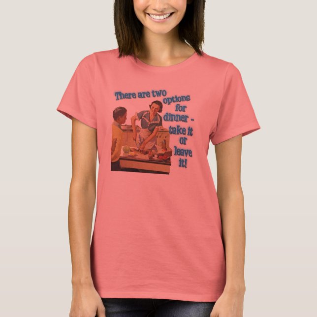 Camiseta Opciones de cena (Anverso)