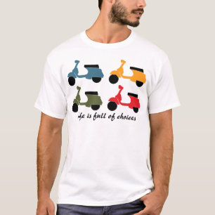 Camiseta opciones de la vespa