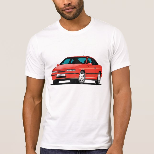 Camiseta Opel Calibra rojo (Anverso)