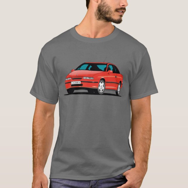 Camiseta Opel Calibra rojo (Anverso)