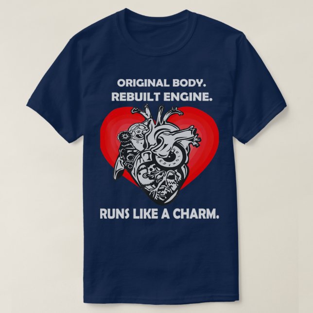 Camiseta Open Heart Surgery Art Men Women Heart Transplant  (Diseño del anverso)