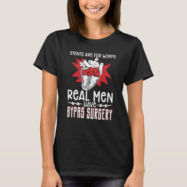Camiseta Open Heart Surgery Bypass Awareness Heart Stents A (Anverso)