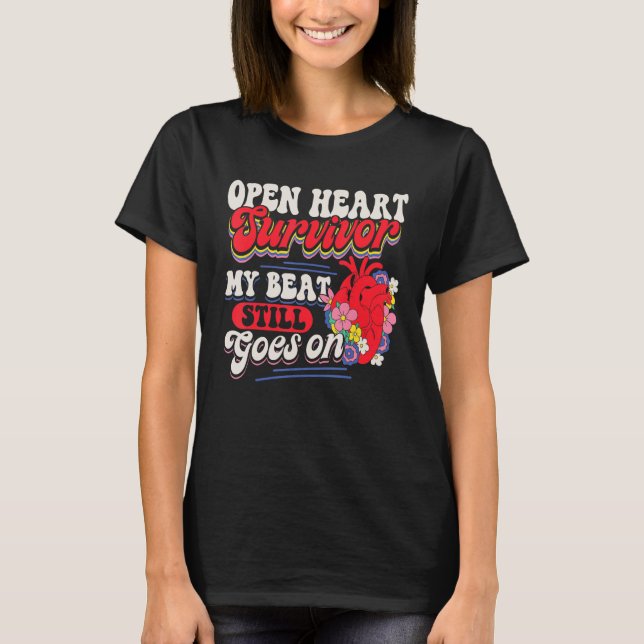 Camiseta Open Heart Surgery Bypass Awareness Heart There Is (Anverso)