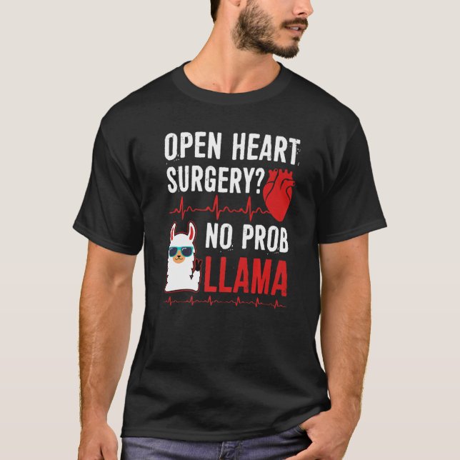 Camiseta Open Heart Surgery No Prob Llama (Anverso)